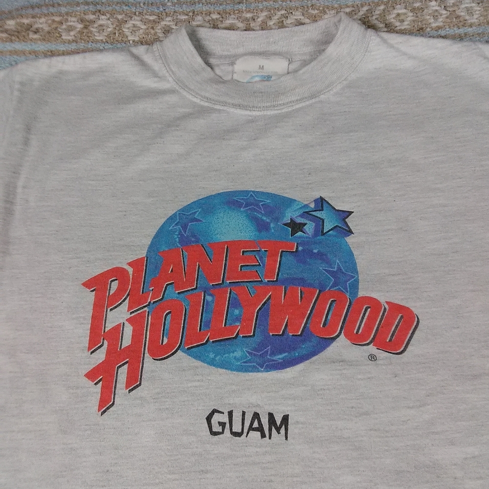 PLANET HOLLYWOOD GAUM MENS MEDIUM TEE SHIRT VINTAGE